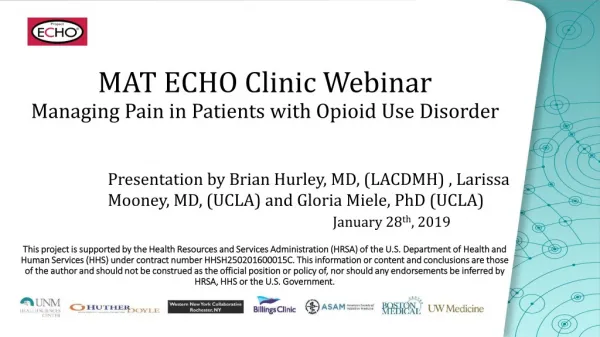 Managing Pain in Patients with Opioid Use Disorder