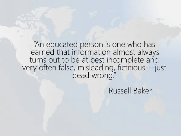 Russell Baker Quotation