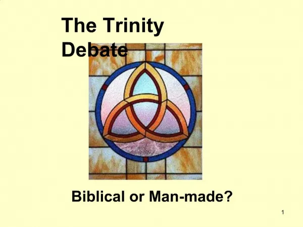 The Trinity Debate
