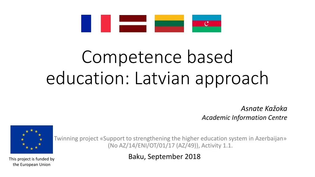 competence based education latvian approach
