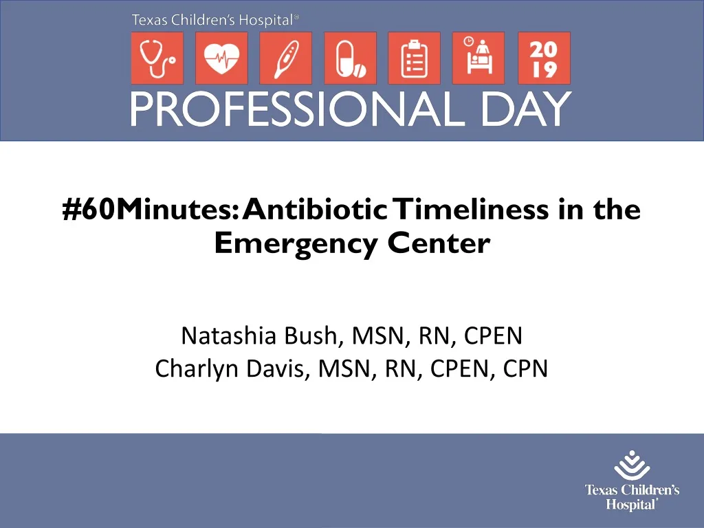 60minutes antibiotic timeliness in the emergency center