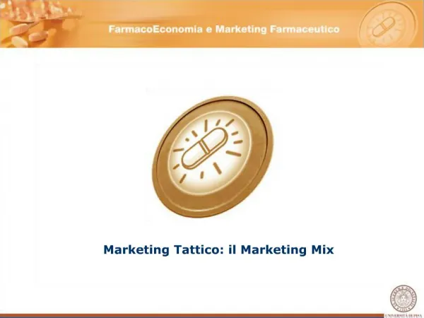 Marketing Tattico: il Marketing Mix