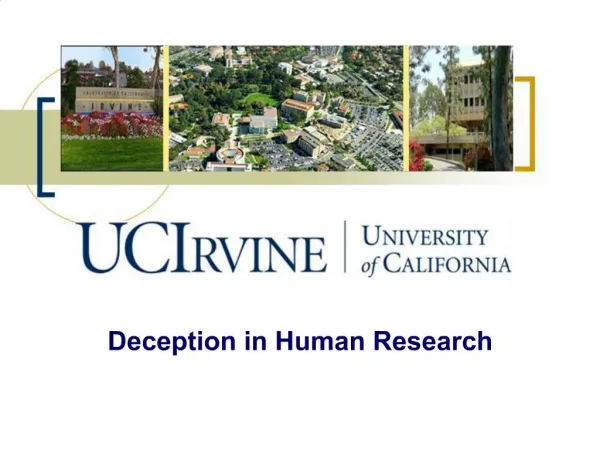Deception in Human Research