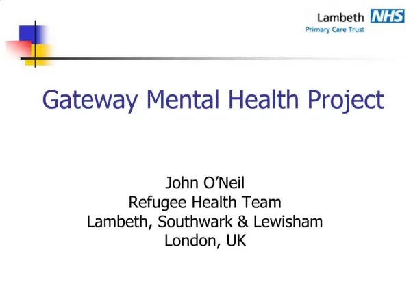 Gateway Mental Health Project