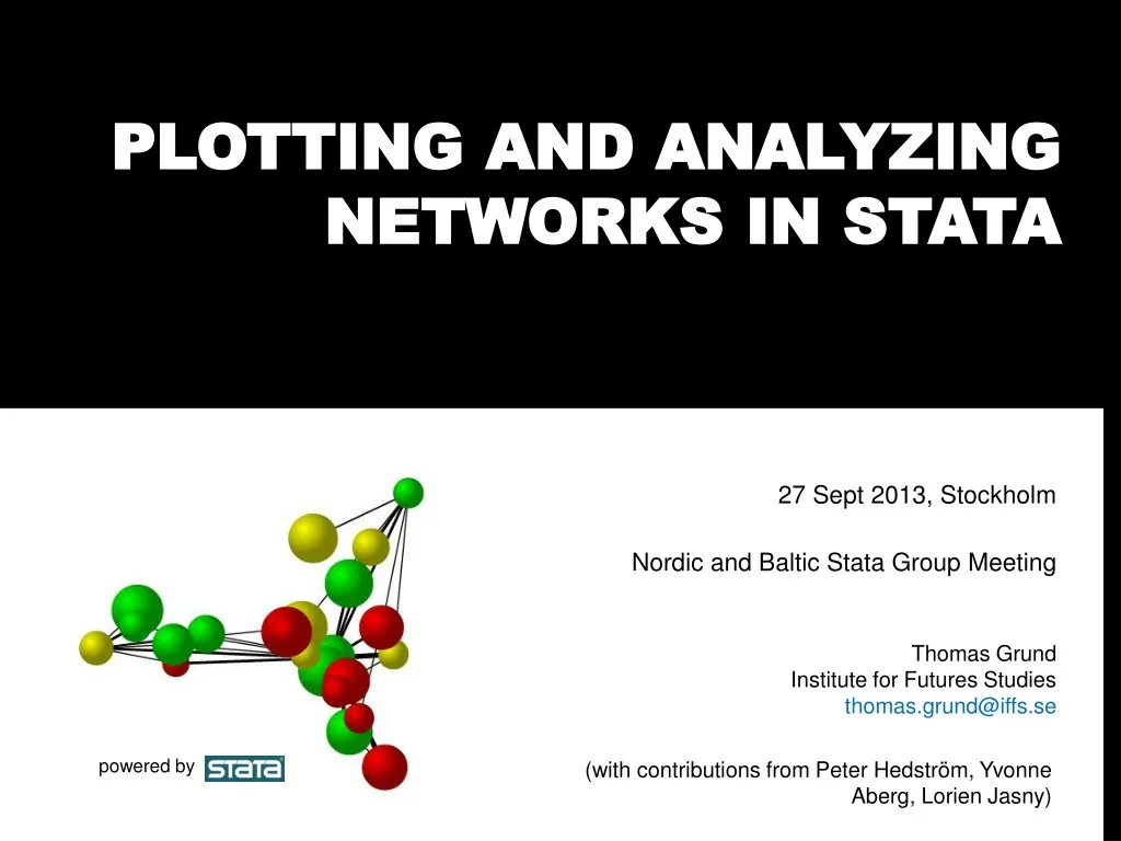 plotting and analyzing networks in stata