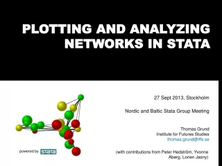 Plotting and Analyzing Networks in Stata - slide 1