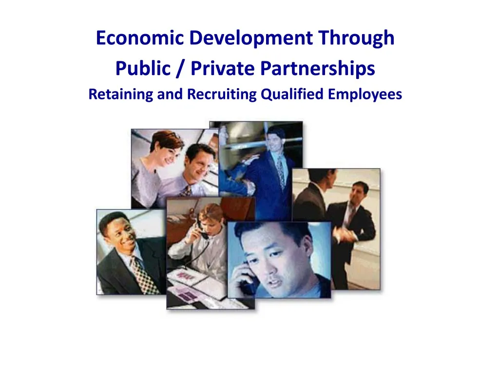 economic development through public private