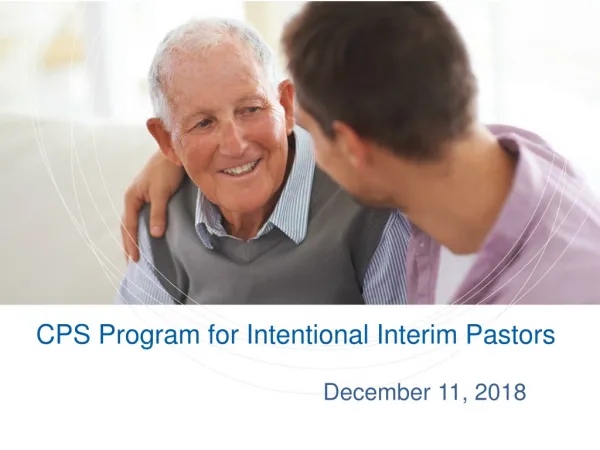 CPS Program for Intentional Interim Pastors