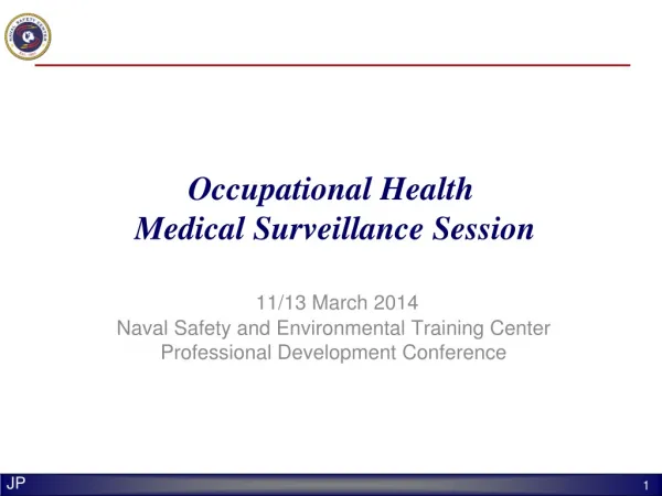 Occupational Health Medical Surveillance Session