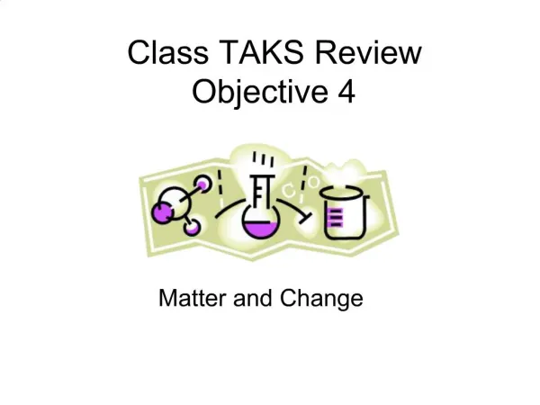 Class TAKS Review Objective 4