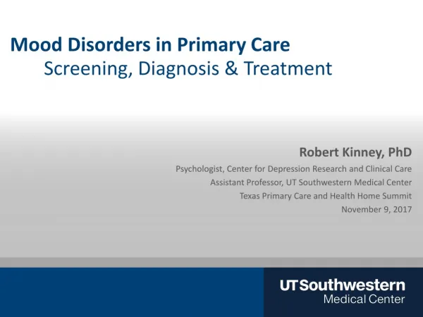 Mood Disorders in Primary Care
