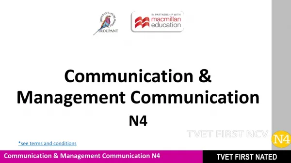 Communication &amp; Management Communication