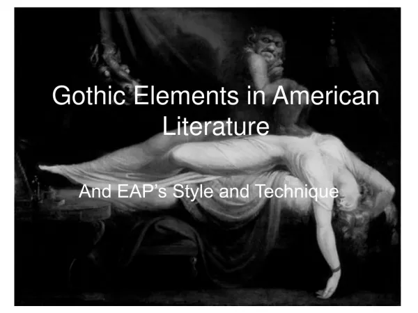 Gothic Elements in American Literature