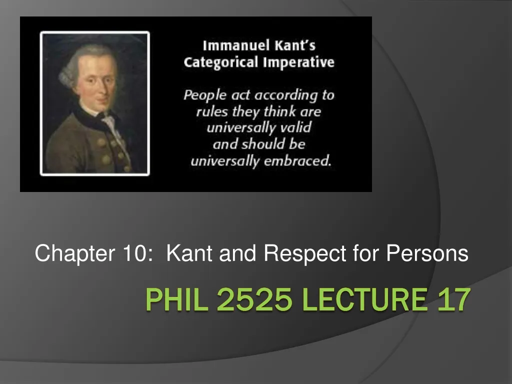 chapter 10 kant and respect for persons