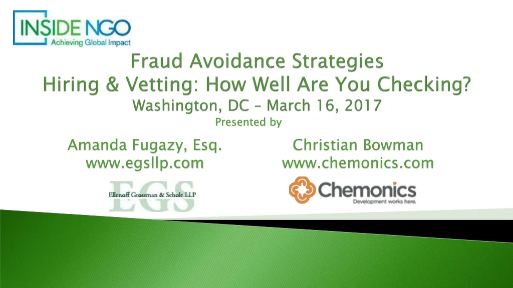 fraud avoidance strategies hiring vetting how well are you checking washington dc march 16 2017