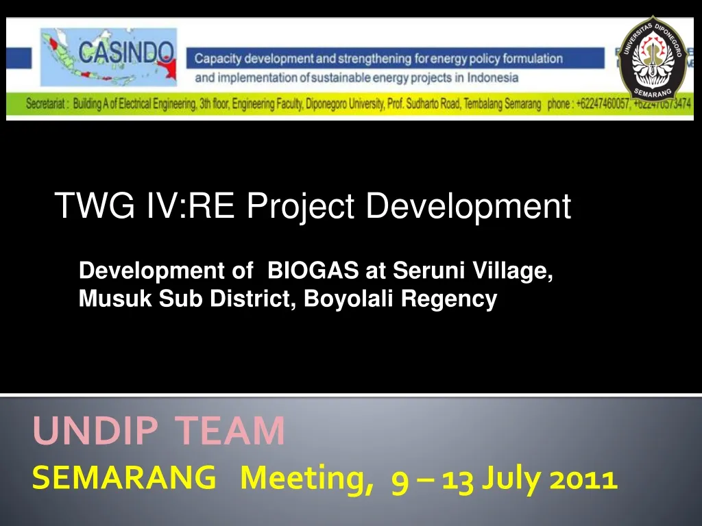 undip team semarang meeting 9 13 july 2011