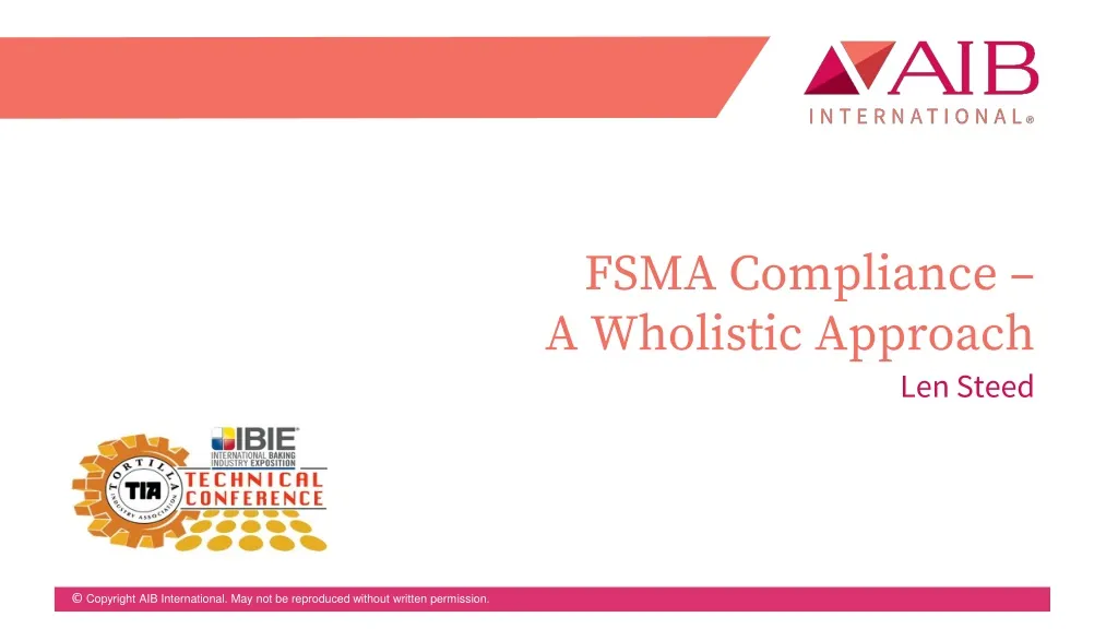 fsma compliance a wholistic approach