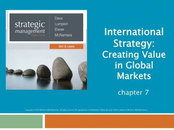 International Strategy: Creating Value in Global Markets