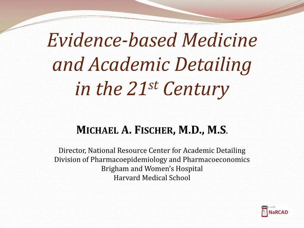 evidence based medicine and academic detailing