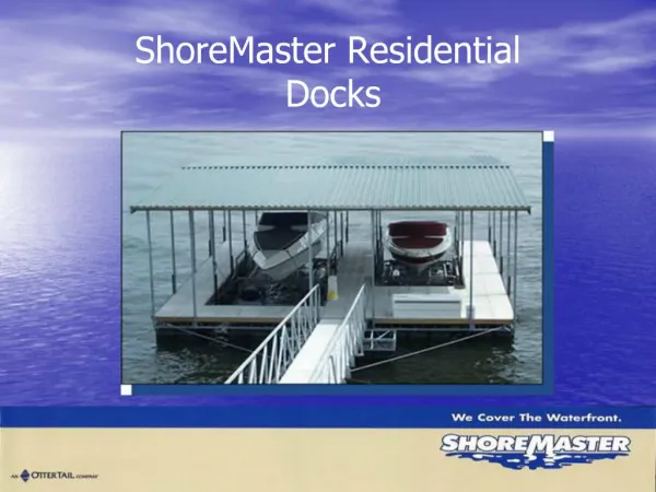 ShoreMaster Residential Docks