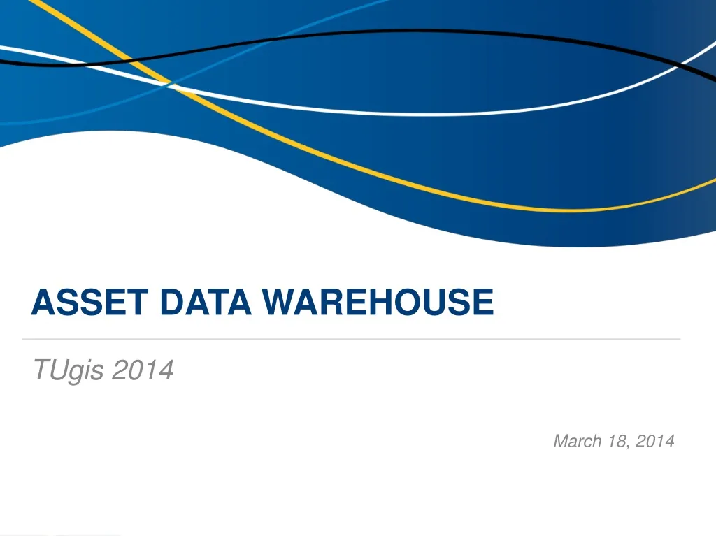 asset data warehouse