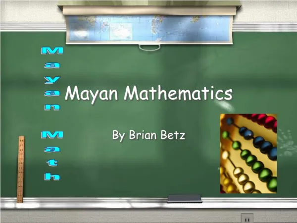 Mayan Mathematics