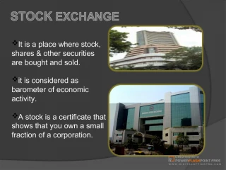 STOCK EXCHANGE - slide 1