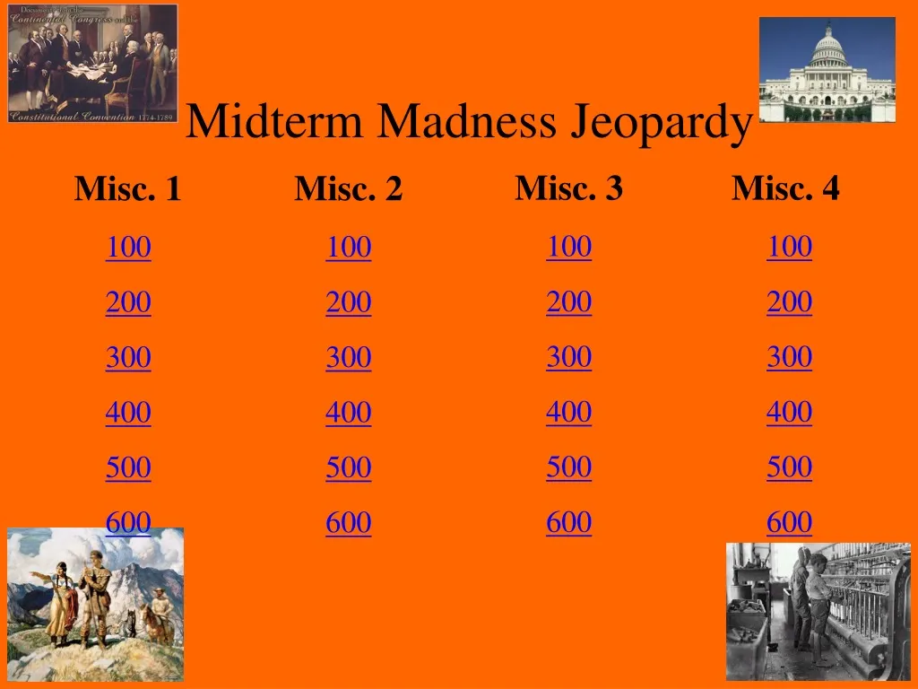 midterm madness jeopardy