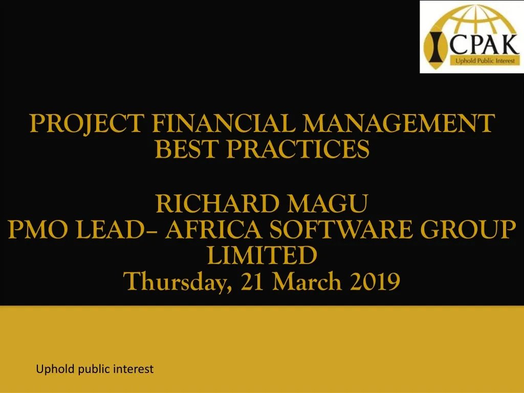 project financial management best practices