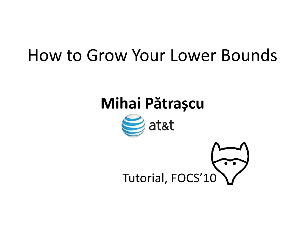 how to grow your lower bounds