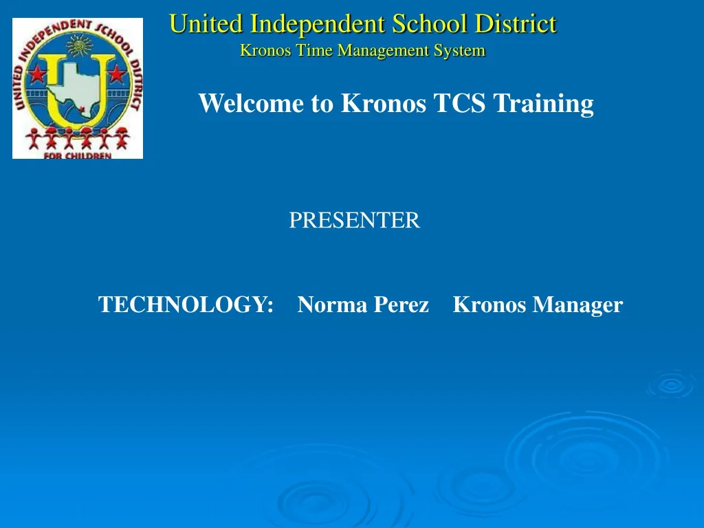 united independent school district kronos time management system