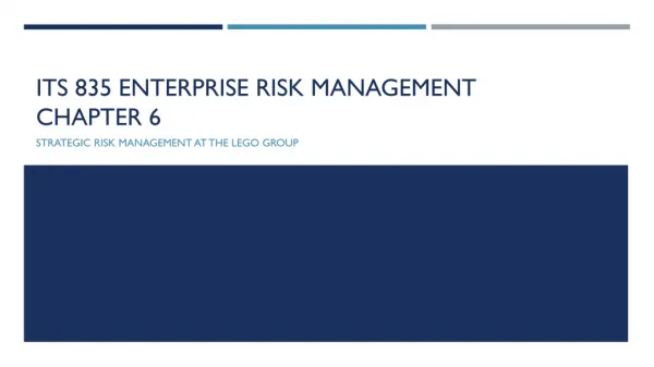 ITS 835 enterprise risk management Chapter 6