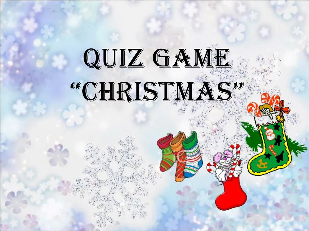 quiz game christmas