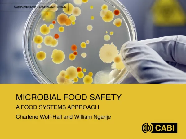 MICROBIAL FOOD SAFETY A FOOD SYSTEMS APPROACH