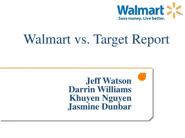 Walmart vs. Target Report