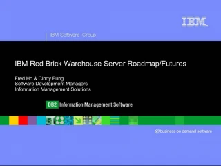 IBM Red Brick Warehouse Server Roadmap - slide 1