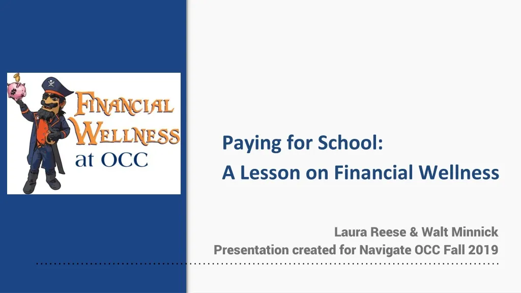 paying for school a lesson on financial wellness