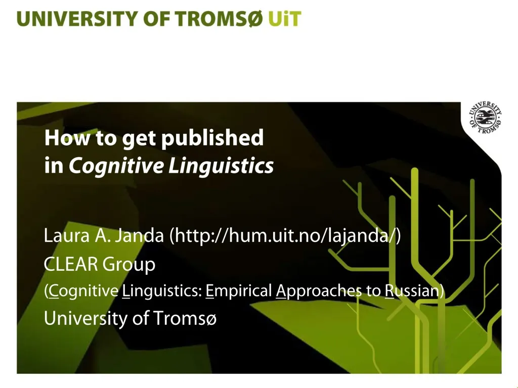 how to get published in cognitive linguistics