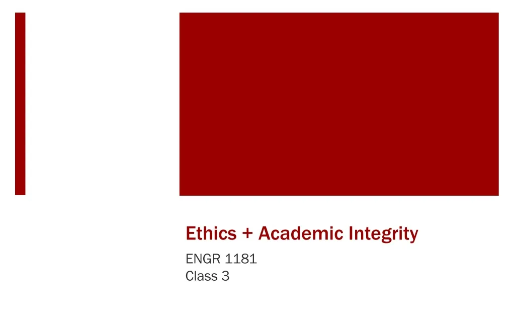 ethics academic integrity