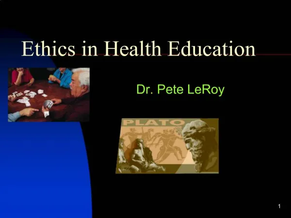 Ethics in Health Education