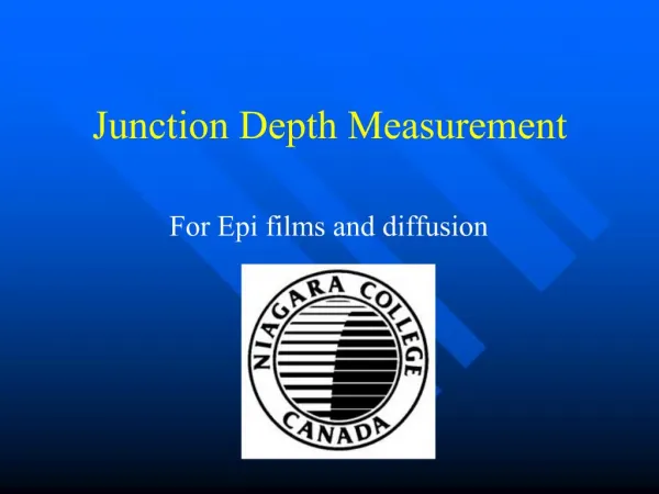 Junction Depth Measurement
