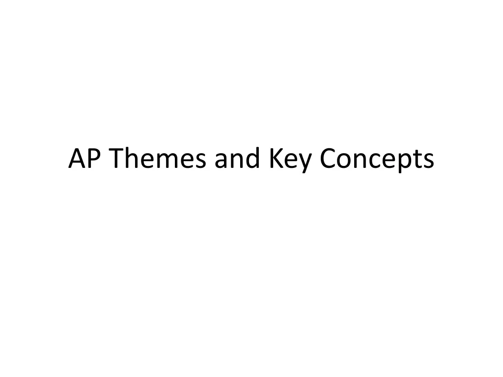 ap themes and key concepts