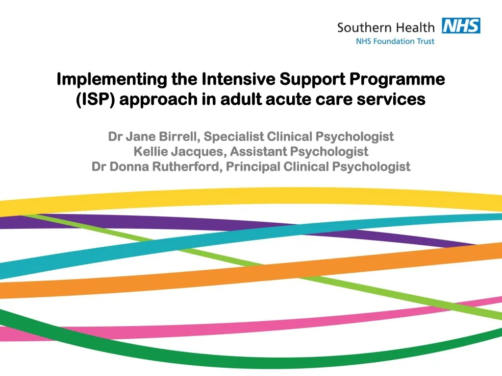 implementing the intensive support programme