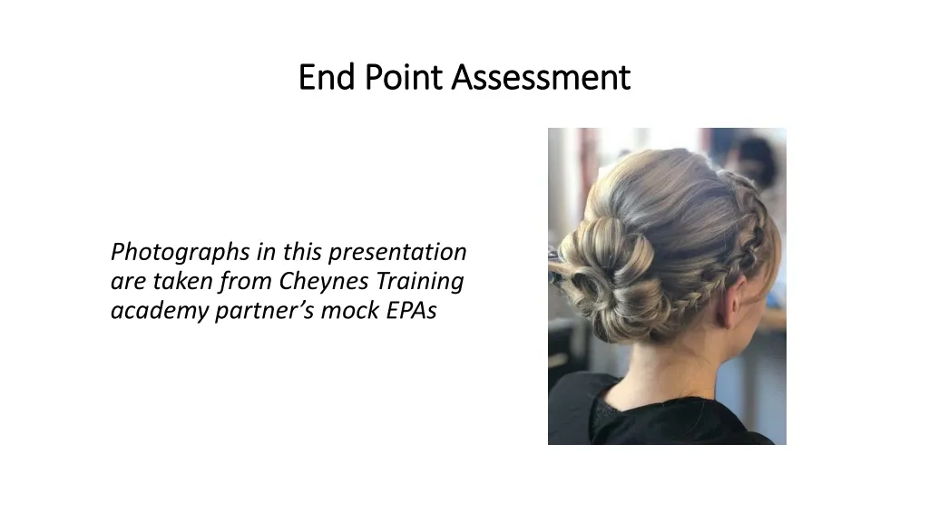 end point assessment