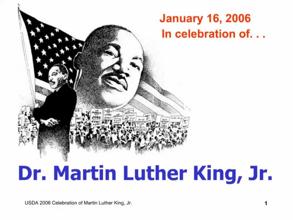 USDA 2006 Celebration of Martin Luther King, Jr.
