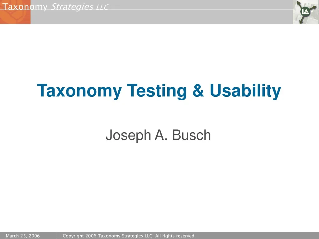 taxonomy testing usability