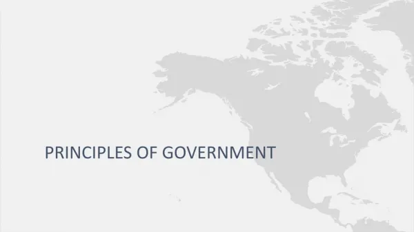 Principles of government