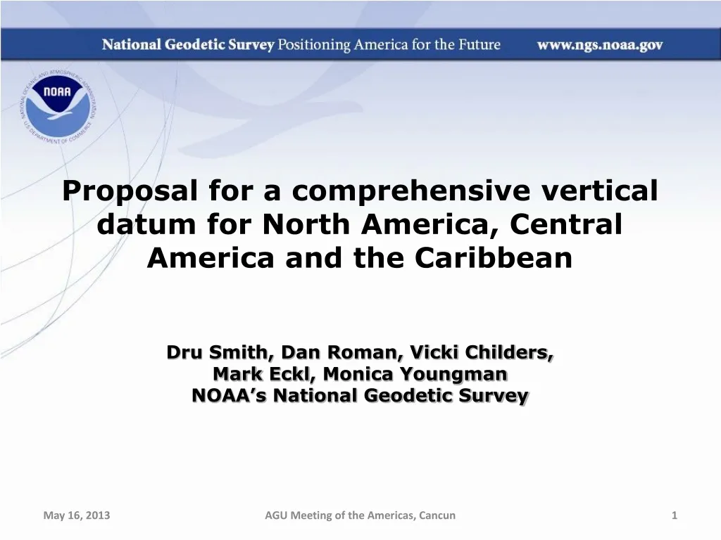 proposal for a comprehensive vertical datum