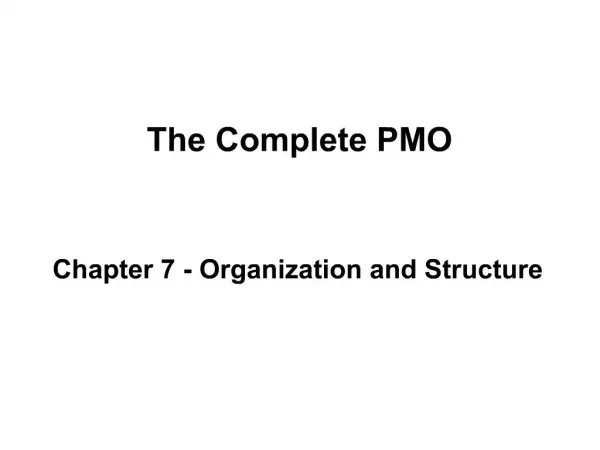 The Complete PMO
