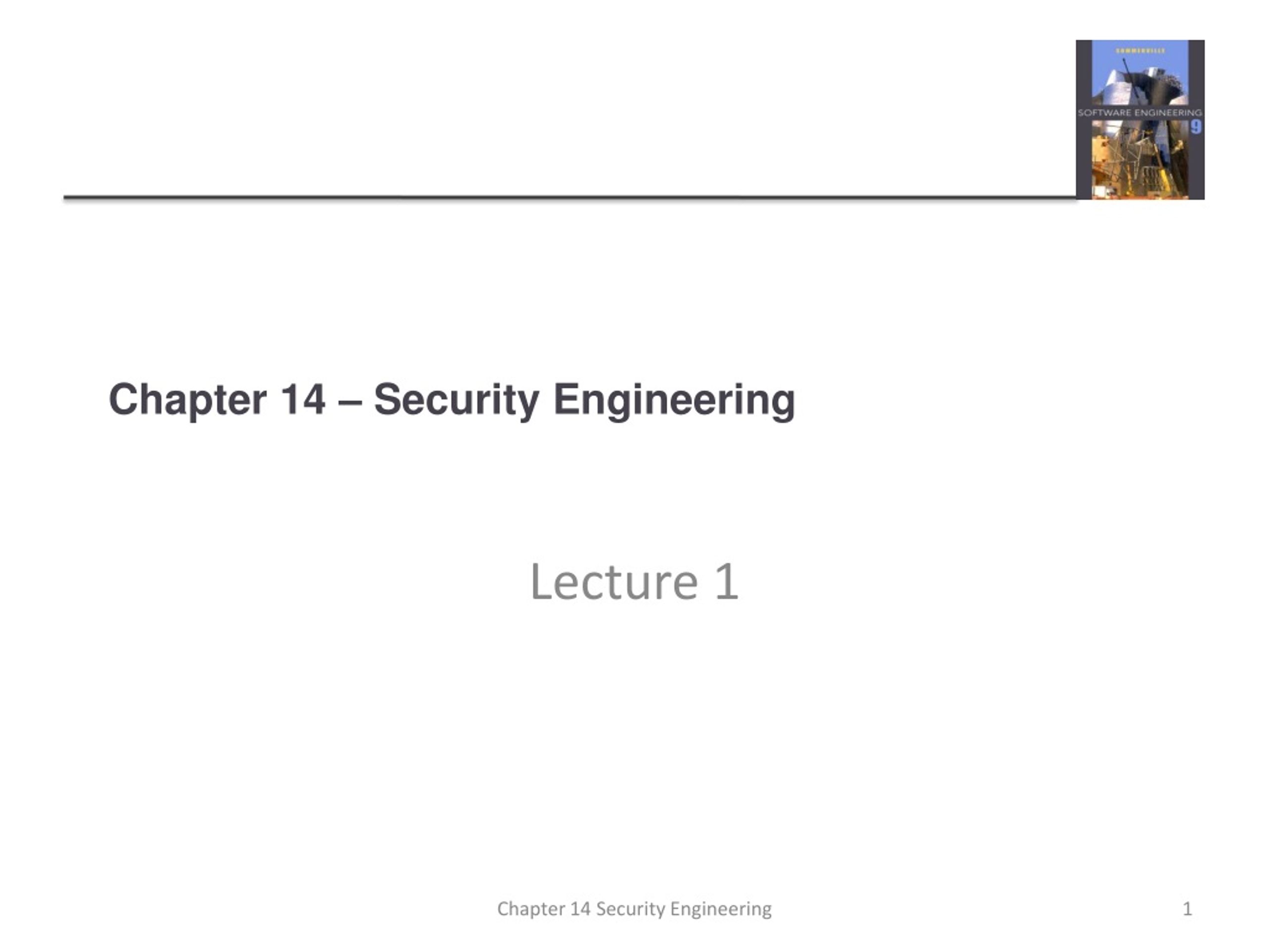 PPT - Chapter 14 – Security Engineering PowerPoint Presentation, free ...